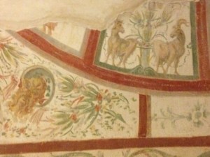 Fresco detail inside apartment