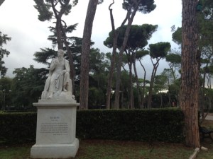 Statue of Byron, Borghese Gardens