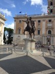 Piazza del Campidoglio (Capitol) designed by Michelangelo, started 1546