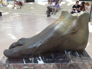 Foot of Constantine, 4th century, 2 meters long, bronze