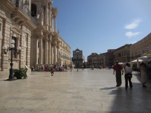Front of duomo, Syracuse