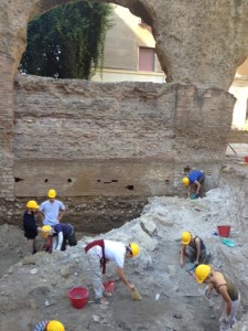Porticus Aemilia excavations