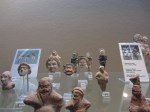 Figures found in the Greek amphitheater