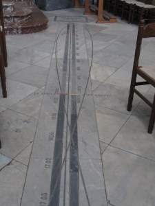 Sundial, floor of San Giorgio Cathedral, 1895