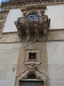 Balcony and Door Jamb, Palazzo Beneventano, 18th century
