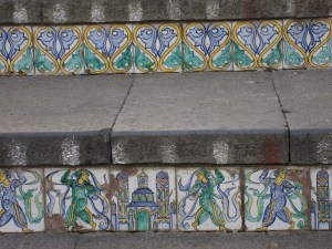 Tile detail, Santa Maria di Monti Stairway, Caltagirone
