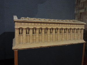 Model for Temple of Olympian Zeus, cork