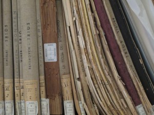 Library in Bellini Museum, Bellini's personal collection of sheet music