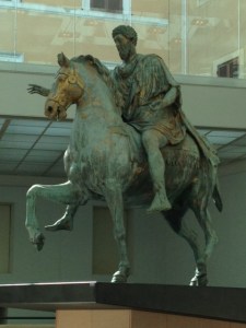Equestrian Statue of Marcus Aurelius, 4.2 meters tall, 175 CE