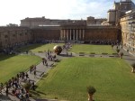 Vatican Museum, Cortile della Pigne (Courtyard of the Pine) with Pomodoro sculpture, 1990