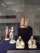 Odd set of porcelain figures: sultans, moors, and   dressed in European clothing from 18th century