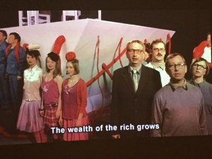 This was an interesting "play" on a controversial tower that GasProm the equivalent of Chevron was planning for St. Petersburg that would tower over one of the most beautiful old cities in Russia.