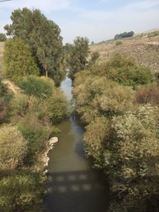 The Jordan River- hard to imagine that this is the main water source for much of this region.