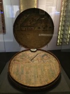 My favorite piece, Quibla clock that tells one which direction to face for Mecca. This one comes from Istanbul and is dated 18th century.  