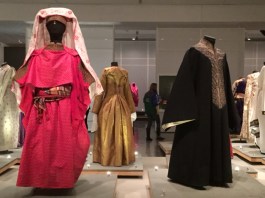 Detail of dress and robe from Morocco, early 20th century