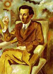 George Grosz. "The Author Walter Mehring". Both Mehring and Grosz were socialists, dadaists, and rebels. 