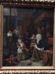 If you are Mendocino College Art 202 you have already seen this image of "St. Nikolaus" by Jan Steen. If you are in CR's 1B you will be learning about this artist in a couple of weeks. I learned that I was wrong about it's interpretations (allegorical). The little girl in the foreground is not being chastised for taking the doll, she's been given the doll for being such a generous child and it's the little boy who is dissatisfied with the treat she gave him.