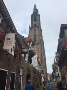The church in Amersfort is from the Romanesque period and is well known because it is located in the exact center of Holland.