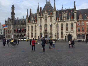 The post office was rebuilt in the 19th century to out Gothic the Gothic style.