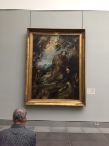 Rubens, "St. Francis of Assisi". For those of you who have looked at Rubens work this gives you an idea of the scale of his work.