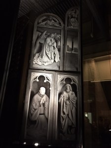 Second side of front panel.  These panels would be what you see when the altarpiece is closed though I don't think it ever is now.