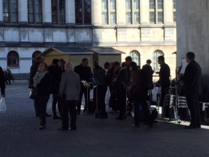 As they played a whole other group of musicians showed up to play after them.  