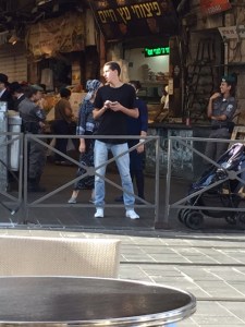 Entrance to the Machane Yehudah market.