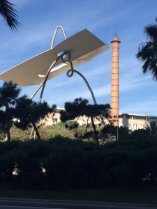 Contrast between new and old near the Olympic (1992) facilities.