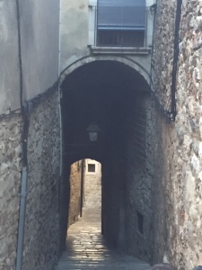 This is the second alley.  The community was protected by the king because the Jewish community provided financial assistance to the king.  The church on the other hand was not so happy with the Jewish community and the Inquisition destroyed the community in the late 15th century.  