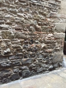 The oldest stone of this wall is from Roman times.