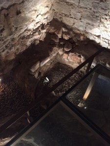 Floor of the synagogue dating to Roman times also has dye vats used by a family that occupied the space after it was no longer a synagogue.