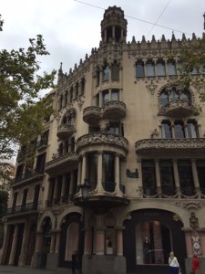 First is by the same architect as the Palau Musica, Montaner designed in 1902.  You can see how the old and new mix together in this building.