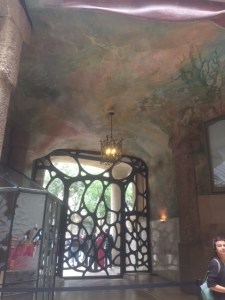 Entrance lobby, a combination of form, light, and color.