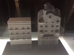 Here is a model showing the before and after renovation of the facade.