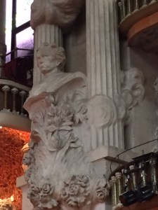 On the right hand side is Beethoven, representing the international musical heritage which is also performed in this hall.