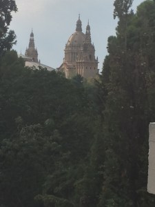 View of the National Museum from the Miro Foundation