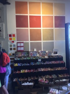 These are the different natural colors of the ochre.