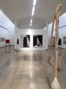 Beautiful light in the contemporary gallery, especially falling on the large photographs as if they were part of the work.