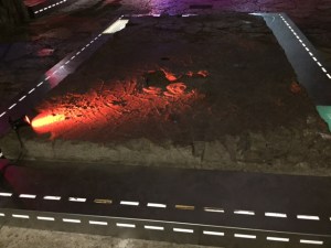 This giant slab of ancient glass was probably already in this location as I can't imagine how they might have moved it.  Produced between the 4th and 6th centuries using 10 tons of raw material (sand mostly) heated to over 1800 degrees fahrenheit for 5-10 days! The poor quality of the end product and that it was left here indicates they were not able to complete the job and who knows what its purpose was.