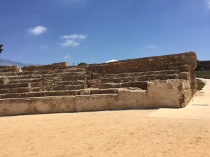 Tiered seating for the spectators of the chariot races.