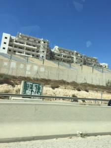 Building is even going on in the Palestinian areas, which can be seen as a positive thing although this is West Bank, not Gaza.