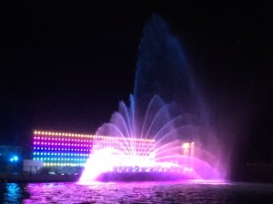 In Tel Aviv strolling through the old port we were treated to a goofy water display to rock music like Lady Gaga and Adele. 