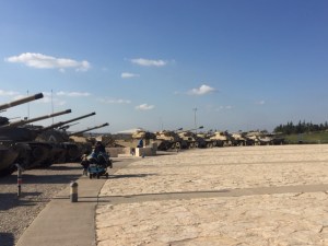 The main feature here are the tanks, some captured and retooled to Israeli standards and some developed and manufactured by Israel itself. It seems the tank is the main weapon of warfare here.