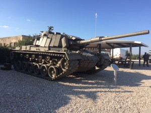 This tank has an interesting story- captured by Syria from Israel, sent to Russia, and recently returned to Israel.